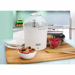 Euro Cuisine 2 Qt. Yogurt and Greek Yogurt Maker with Glass Jar and Cheese Making Kit thumbnail 4