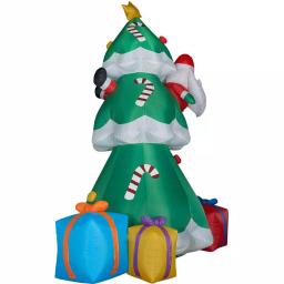 Fraser Hill Farm 20 ft. Christmas Tree Inflatable with Santa and Gifts, Pre-lit Outdoor Holiday Decoration thumbnail 9