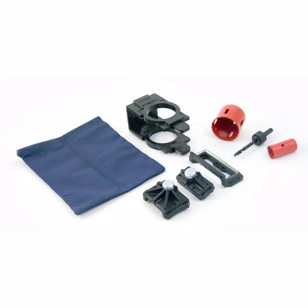 MIBRO Ultimate Carbon Steel Door Lock and Hinge Installation Kit for Wood Doors