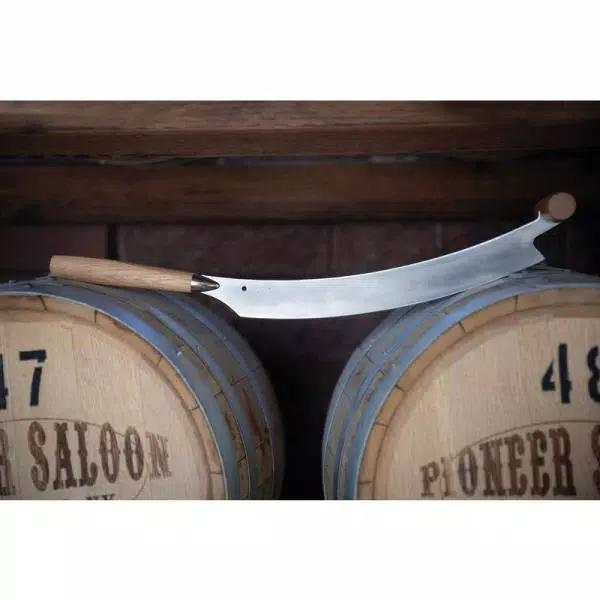 Boska 2-Handle Dutch Cheese and Pizza Knife with Natural Oak Handles