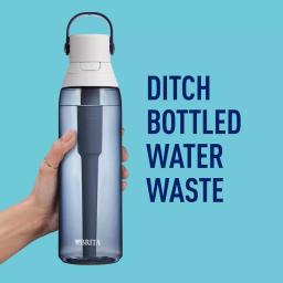 Brita 26 oz. Premium Filtering Water Bottle, Night Sky Blue, BPA-Free with 1 Filter thumbnail 9