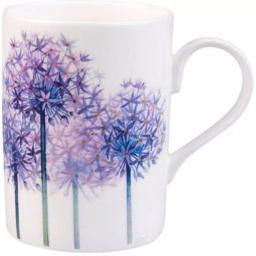 Unbranded Roy Kirkham Lucy Alliums Fine Bone China Mug Set of 6, 320ml, Made in England thumbnail 2