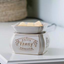 Candle Warmers Etc 5.2 in. Faith, Family, Friends 2-in-1 Classic Fragrance Warmer thumbnail 2