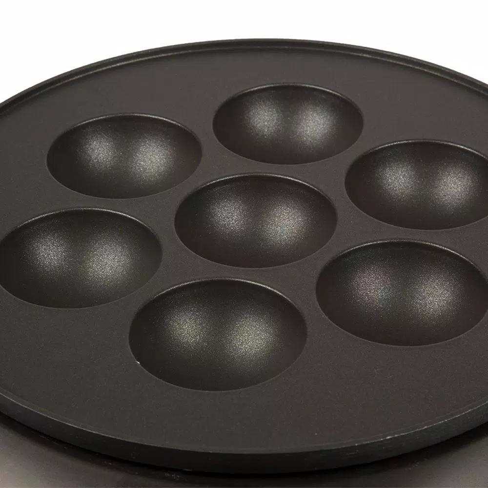 CucinaPro 800W Electric Ebelskiver Maker, Non-Stick Danish Pancake Pan
