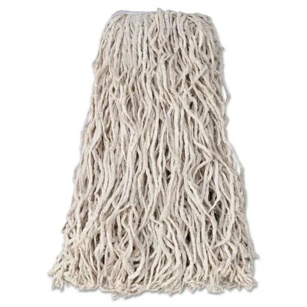 Rubbermaid Commercial Products Rubbermaid Commercial Value-Pro 24 oz. Cut-End Cotton Wet Mop Head, White (12/Carton)