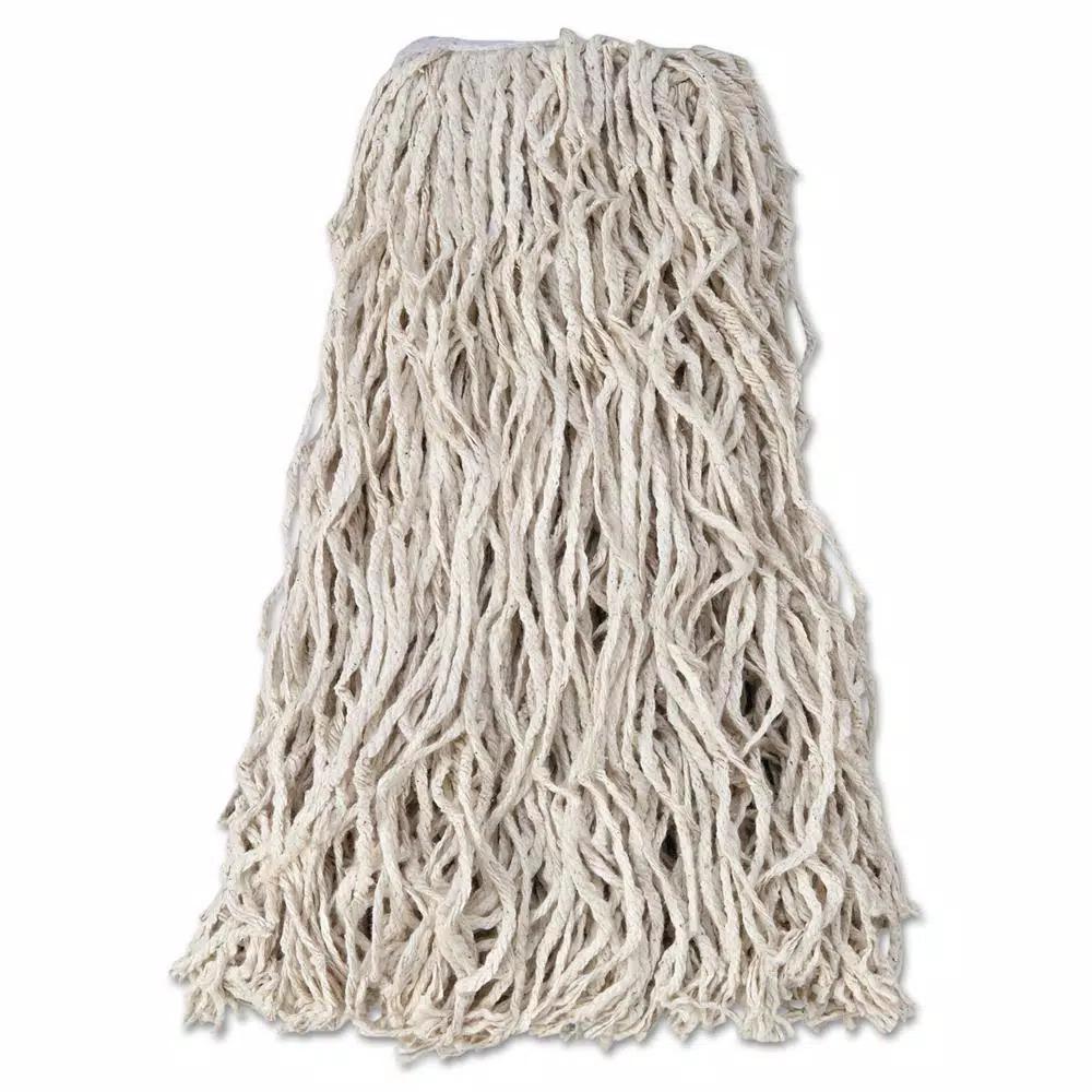 Rubbermaid Commercial Products Rubbermaid Commercial Value-Pro 24 oz. Cut-End Cotton Wet Mop Head, White (12/Carton)