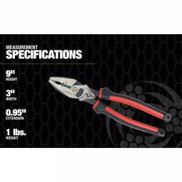 Southwire SCP9TPCB 9 in. Side-Cutting Combination Pliers Multi-Tool thumbnail 13