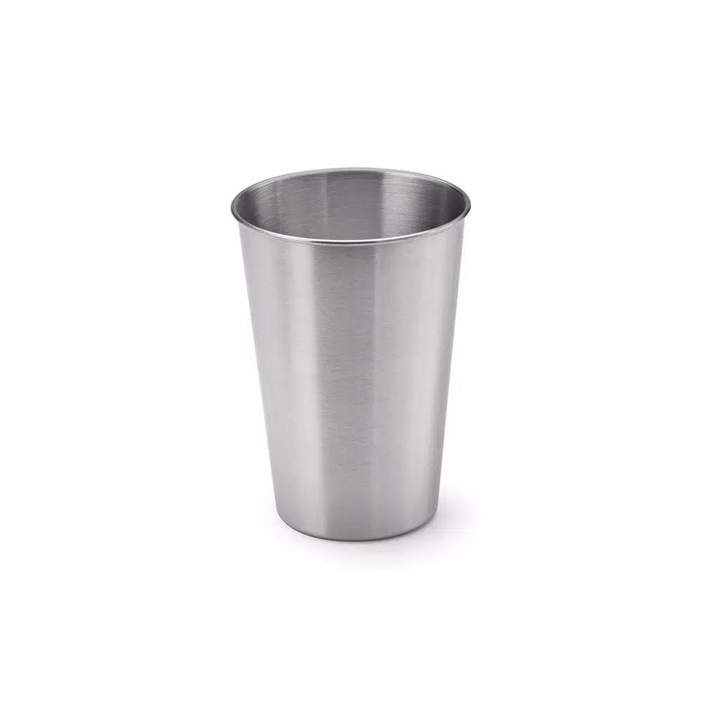 Outset 16 oz. Stainless Steel Beer Cup Set, Set of 4 Reusable Pint Glasses