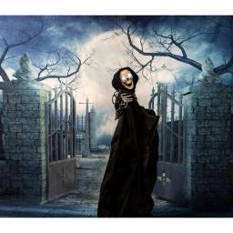 Haunted Hill Farm 5 ft. Talking Animatronic Skeleton Halloween Prop thumbnail 3
