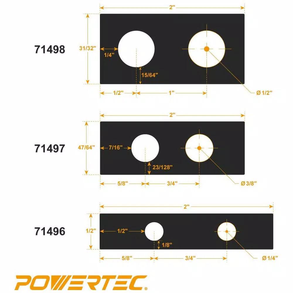 POWERTEC Ultimate Doweling Jig Kit with Cobalt Drill Bits and Hardshell Case