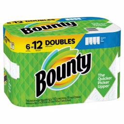 Bounty Select-A-Size White Paper Towels, 6 Double Rolls thumbnail 2