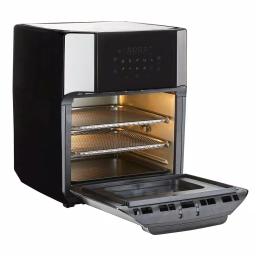 West Bend 12.6 QT XL Air Fryer Oven with Rotisserie, 10 Presets & Cyclonic Crisping Technology, Black thumbnail 3
