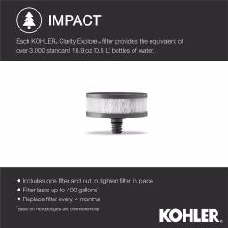 KOHLER Clarity Explore Recreational Gravity-Fed Water Filtration System, Charcoal Ombre thumbnail 7
