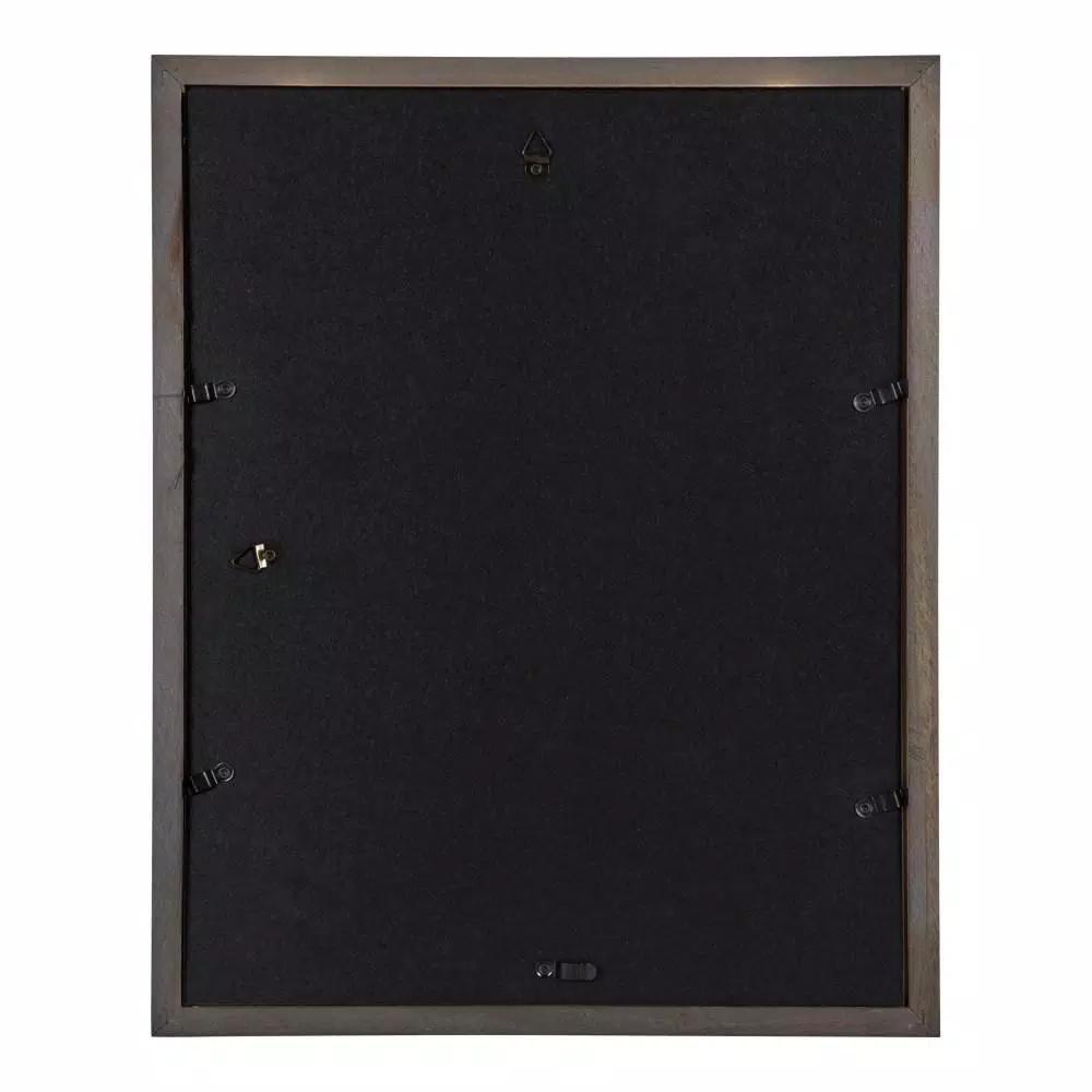 DesignOvation Gallery Wood Photo Frame Set, 4-Pack, Gray, 11x14 matted to 8x10