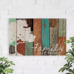 P Graham Dunn Family First & Forever Rustic Wood Pallet Sign - Farmhouse Wall Decor thumbnail 2