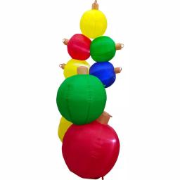 Fraser Hill Farm 8 ft. Pre-Lit Ornament Balls Christmas Inflatable thumbnail 6