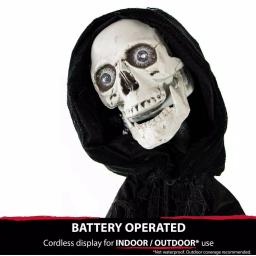 Haunted Hill Farm 5 ft. Talking Animatronic Skeleton Halloween Prop thumbnail 6