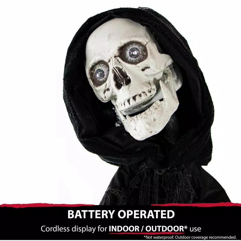 Haunted Hill Farm 5 ft. Talking Animatronic Skeleton Halloween Prop