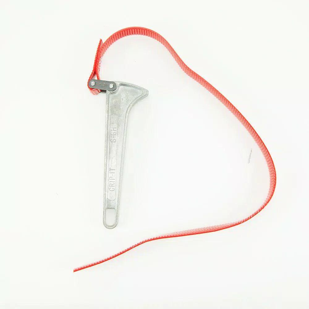 Klein Tools Grip-It Strap Wrench, 1.5 in. to 5 in. Opening, 6 in. Handle