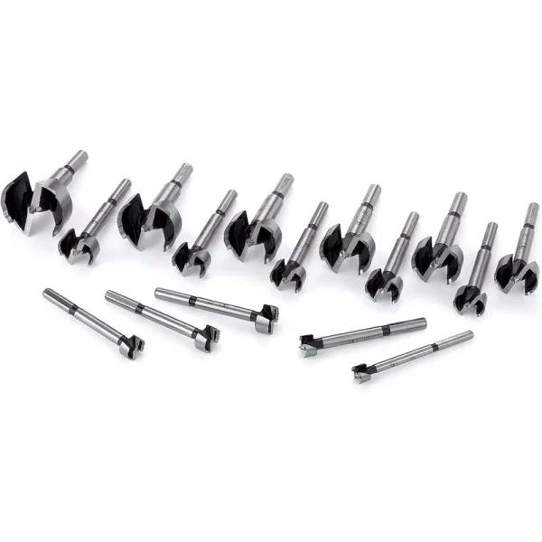 Fisch Black Shark Forstner Bit Set, 16-Piece High Speed Steel Imperial & Metric