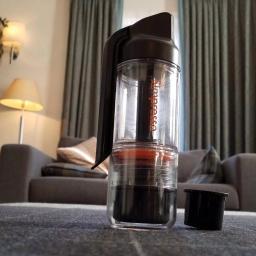Simposh Simpresso Portable Espresso Machine - Hand Powered Travel Coffee Maker with NS Capsule & Ground Coffee Compatibility thumbnail 2