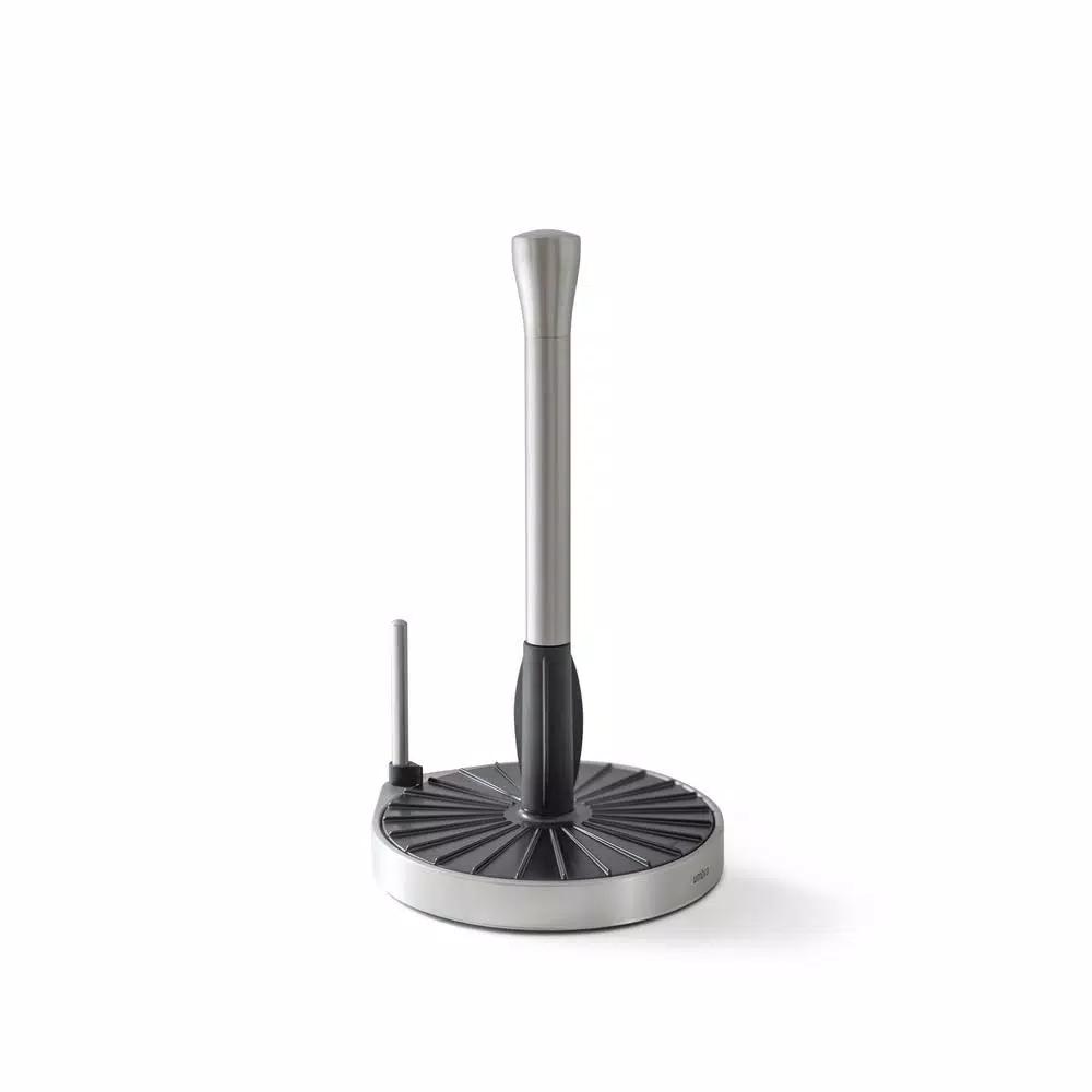 Umbra Spin Click N' Tear Paper Towel Holder, Black Nickel