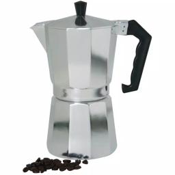 Home Basics 6-Cup Aluminum Stovetop Espresso Machine, Grey thumbnail 1