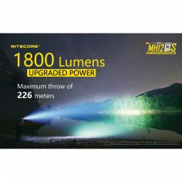NITECORE MH12GTS 1800 Lumen Rechargeable LED Tactical Flashlight thumbnail 2