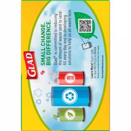 Glad 13 Gallon Tall Kitchen Clear Drawstring Recycling Bags, 45 Count thumbnail 5
