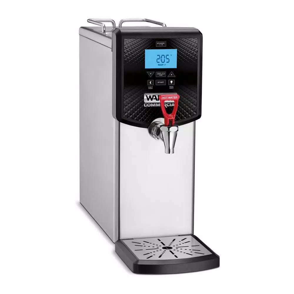 Waring Commercial Waring 3-Gallon Hot Water Dispenser, 48-Cup Stainless Steel Electric Kettle with Digital Controls