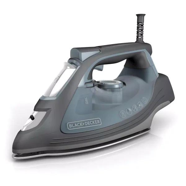 BLACK+DECKER IMPACT Advanced Steam Iron with Stainless Steel Soleplate, 1500W, Gray