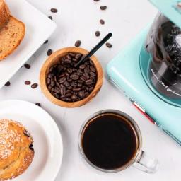 Nostalgia 12-Cup Programmable Drip Coffee Maker with Pause and Serve, Aqua Blue thumbnail 5