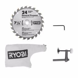 RYOBI ONE+ 18V Cordless 7-1/4 in. Compound Miter Saw Kit with (2) 3.0 Ah LITHIUM+ HP Batteries and Dual Chemistry Charger thumbnail 5