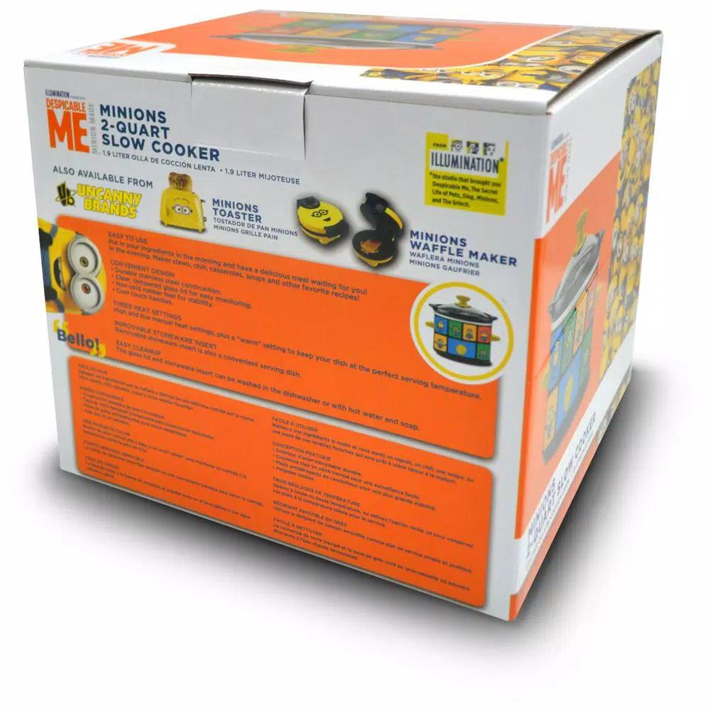 Uncanny Brands Minions Officially Licensed 2 Qt. Slow Cooker, Yellow