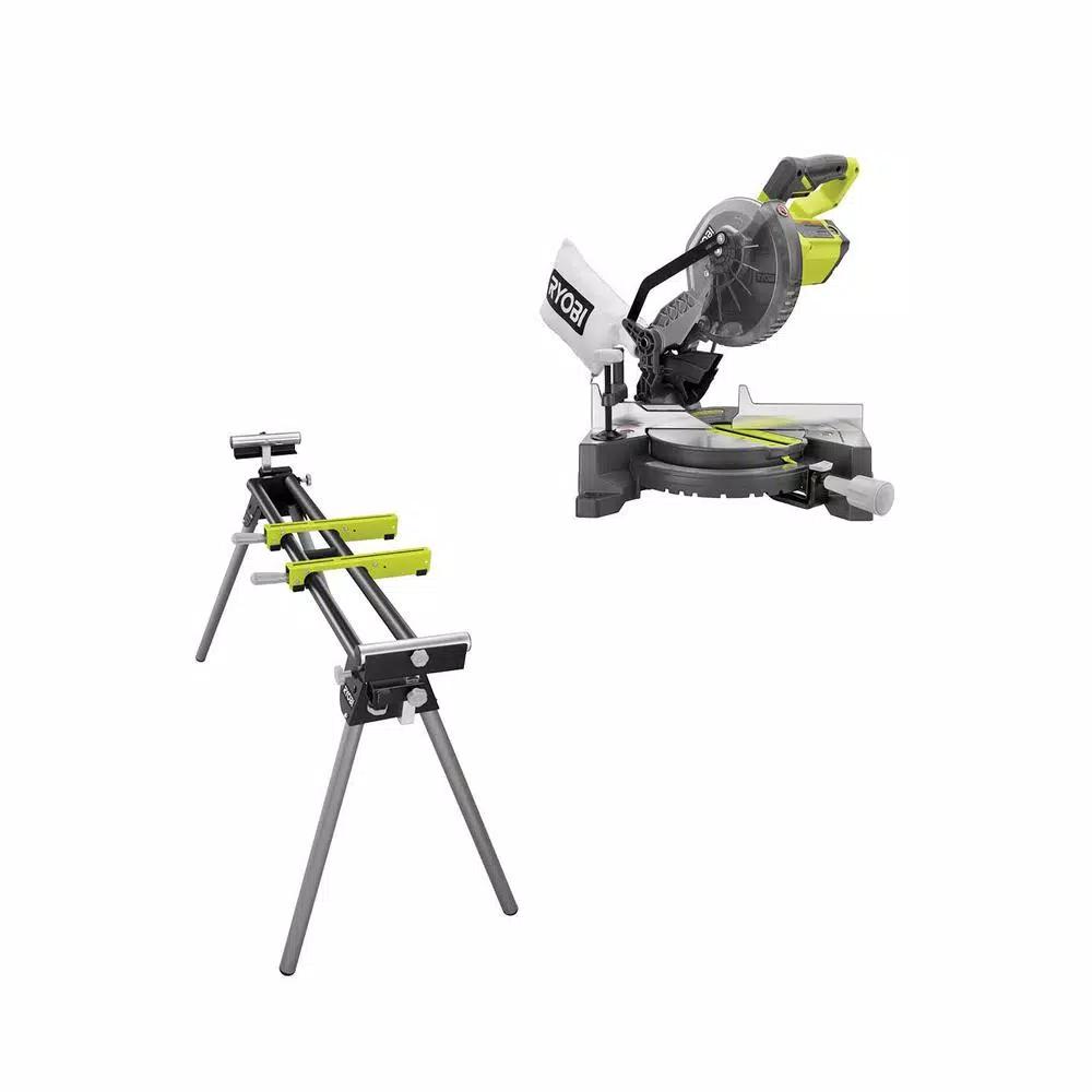 RYOBI 7-1/4 in. Corded Compound Miter Saw with Universal QuickSTAND