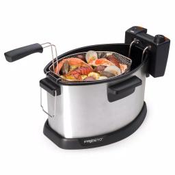 Presto Pro-Fry Electric Rotisserie Turkey Fryer, 1800W Indoor Deep Fryer with Stainless Steel Housing thumbnail 5