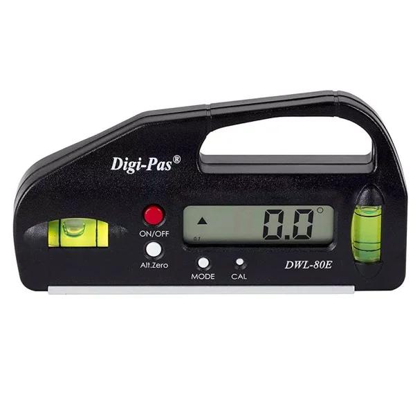 Digi-Pas DWL-80E 4 in. Pocket Digital Level and Electronic Angle Gauge Protractor