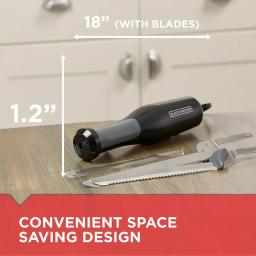 BLACK+DECKER 9 in. Comfort Grip Electric Knife, Black thumbnail 7