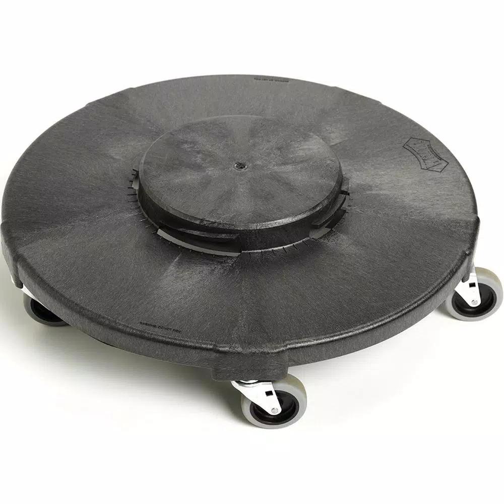Genuine Joe Round Trash Can Dolly for 32 Gal. or 44 Gal. Receptacles