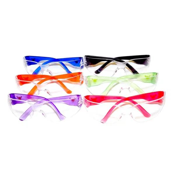 G & F Products EyePro Clear Lens Safety Goggles, Impact and Ballistic Resistant, 6-Pack