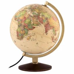Waypoint Geographic Little Journey 10 in. Illuminated Desktop Globe with Real Wood Base thumbnail 1