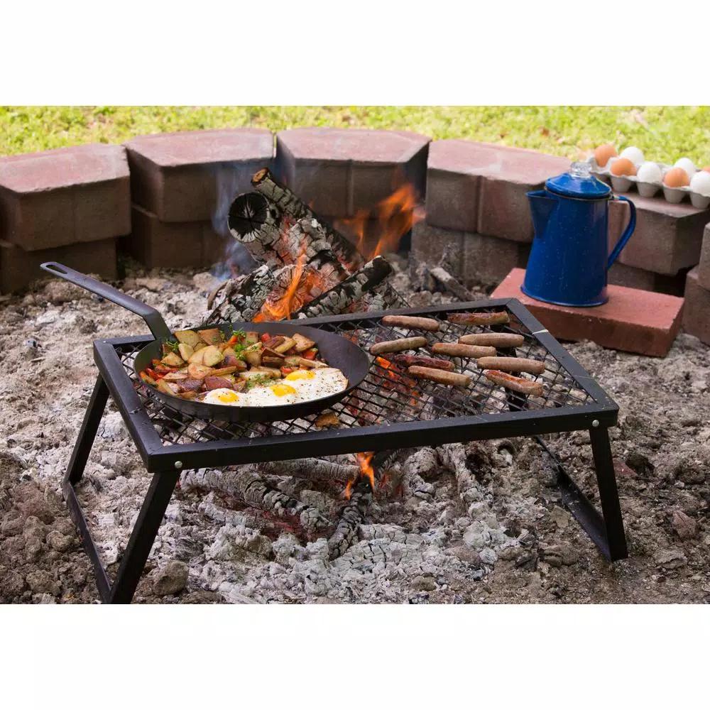 Lodge 12 in. Carbon Steel Skillet, Seasoned Black Heavy Duty Pan