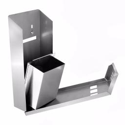 Alpine Industries Stainless Steel Wall-Mounted Cigarette Disposal Station Outdoor Ashtray thumbnail 3