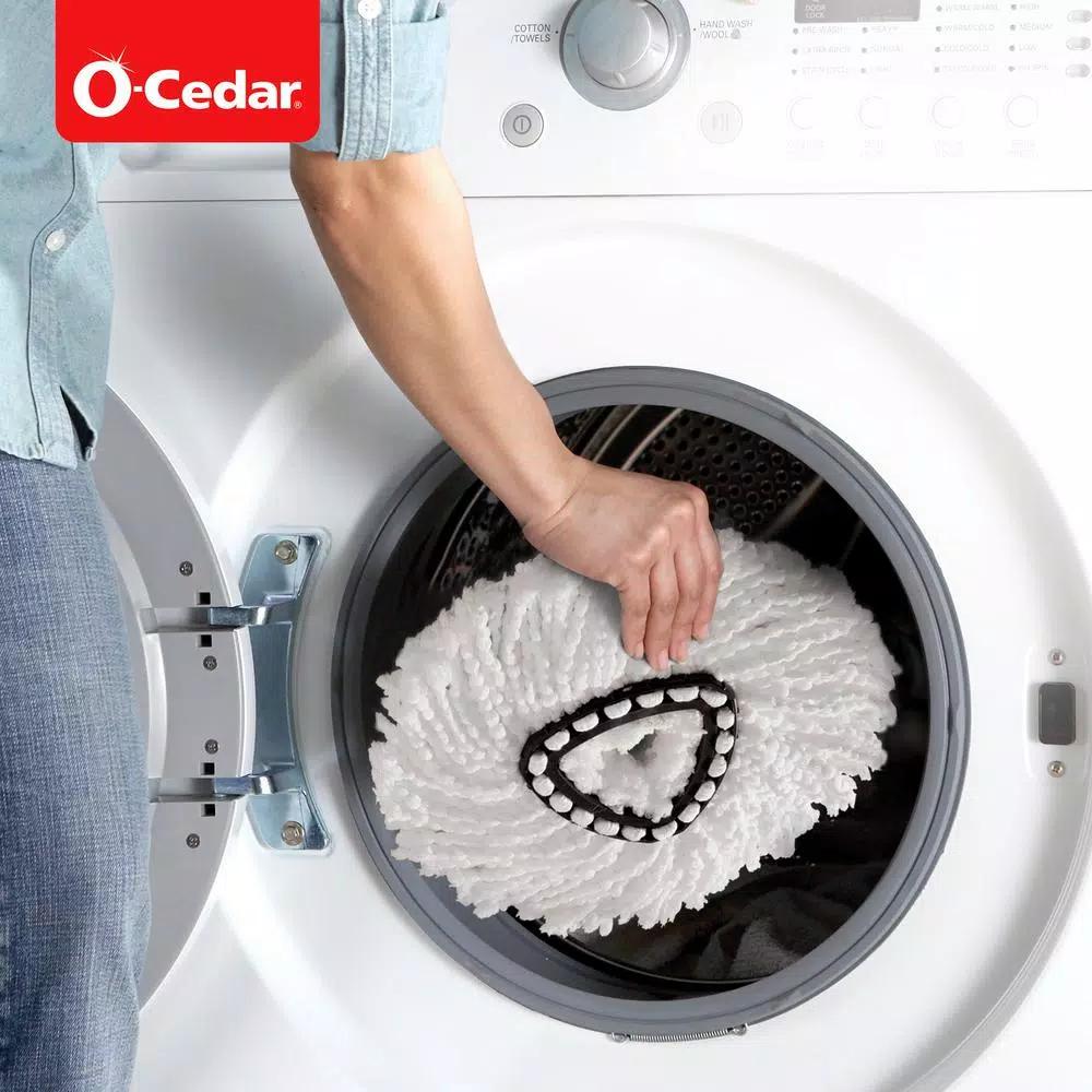 O-Cedar EasyWring Spin Mop Microfiber Refill, White