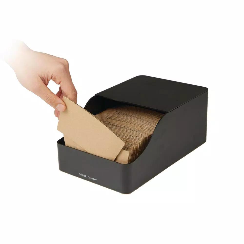 Mind Reader Black Acrylic Coffee Sleeve Storage Dispenser