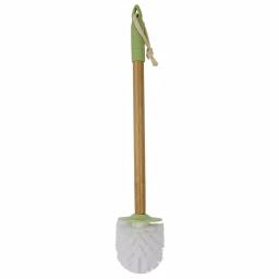 Home Basics Bliss Collection 18.25 in. Bamboo Toilet Brush and Holder Set with Nylon Bristles thumbnail 2