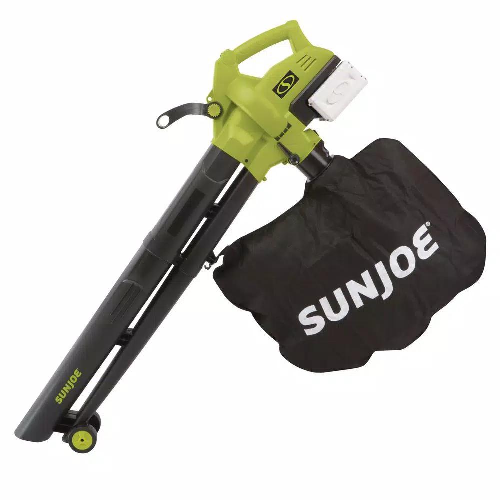 Sun Joe 48V Cordless 3-in-1 Blower, Vacuum, and Mulcher Kit with (2) 4 Ah Batteries and Charger