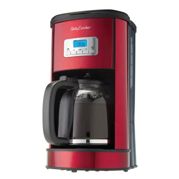 Betty Crocker 12-Cup Programmable Coffee Maker - Red