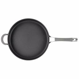 Circulon Elementum 5 qt. Hard-Anodized Aluminum Nonstick Saute Pan with Glass Lid, Oyster Gray thumbnail 2