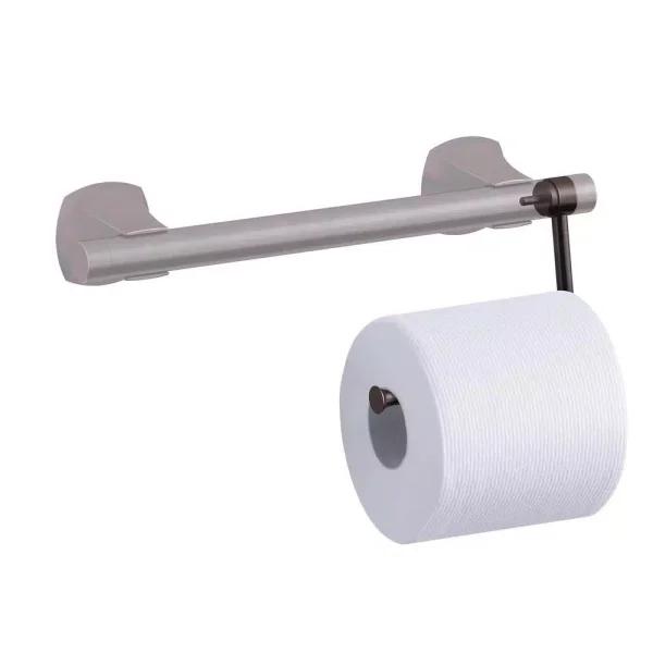 KOHLER Matte Black Toilet Tissue Holder Accessory for Carmichael, Arsdale, and Rubicon Grab Bars